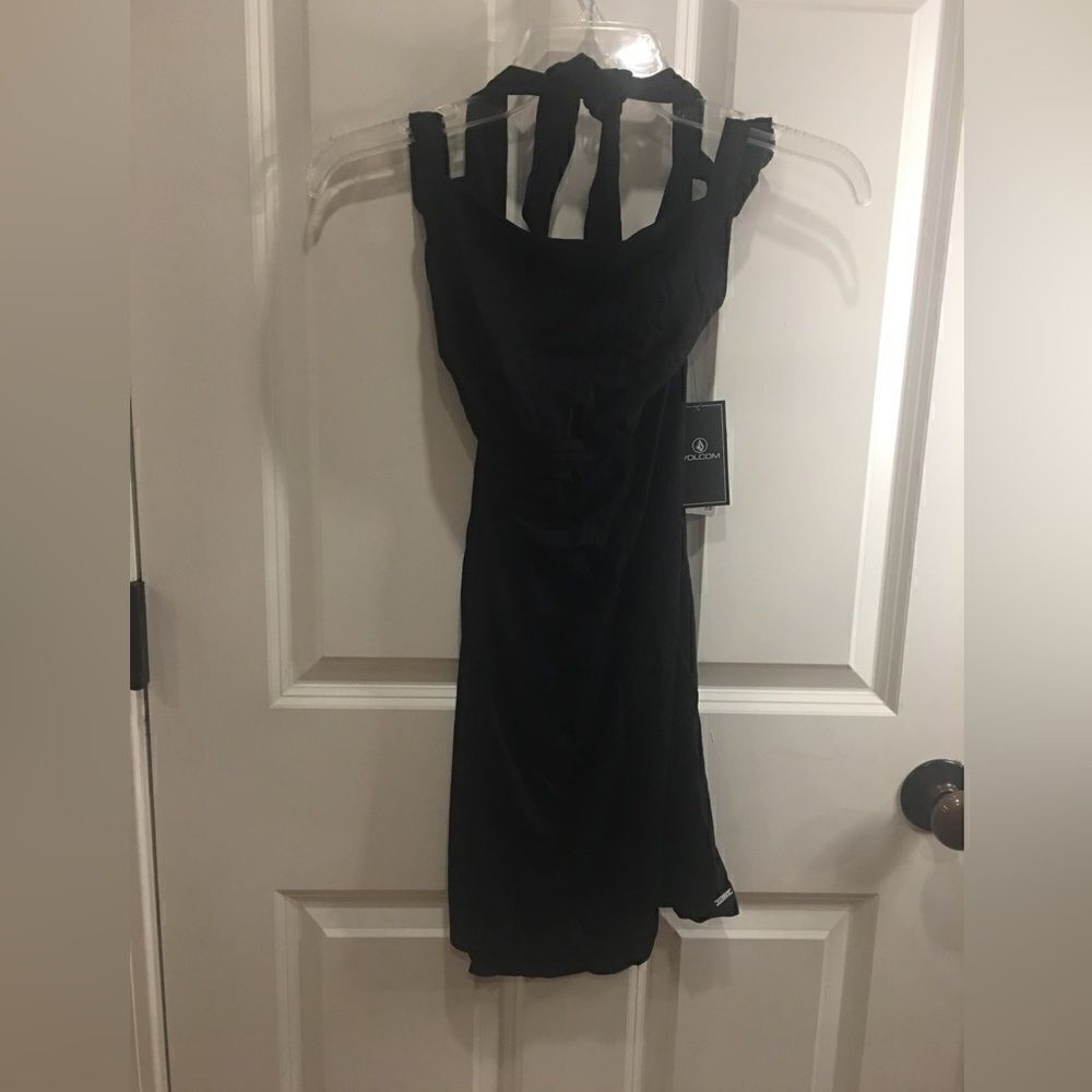 Volcom size large 14 black sleeveless dress